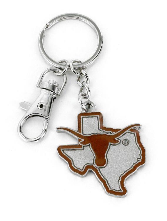 Mygamedaystore Texas Longhorns Keychain Spinner Nickel/Gold