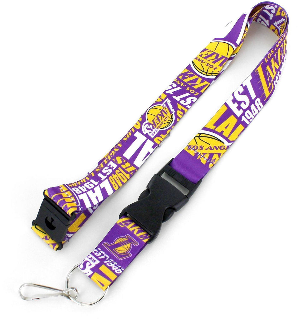 Aminco NBA Los Angeles Lakers Dynamic Lanyard Keychain Badge Holder