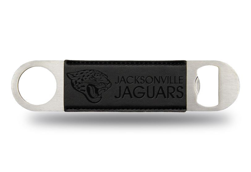 Rico NFL Jacksonville Jaguars Laser Engraved Bar Blade Bottle Opener Black