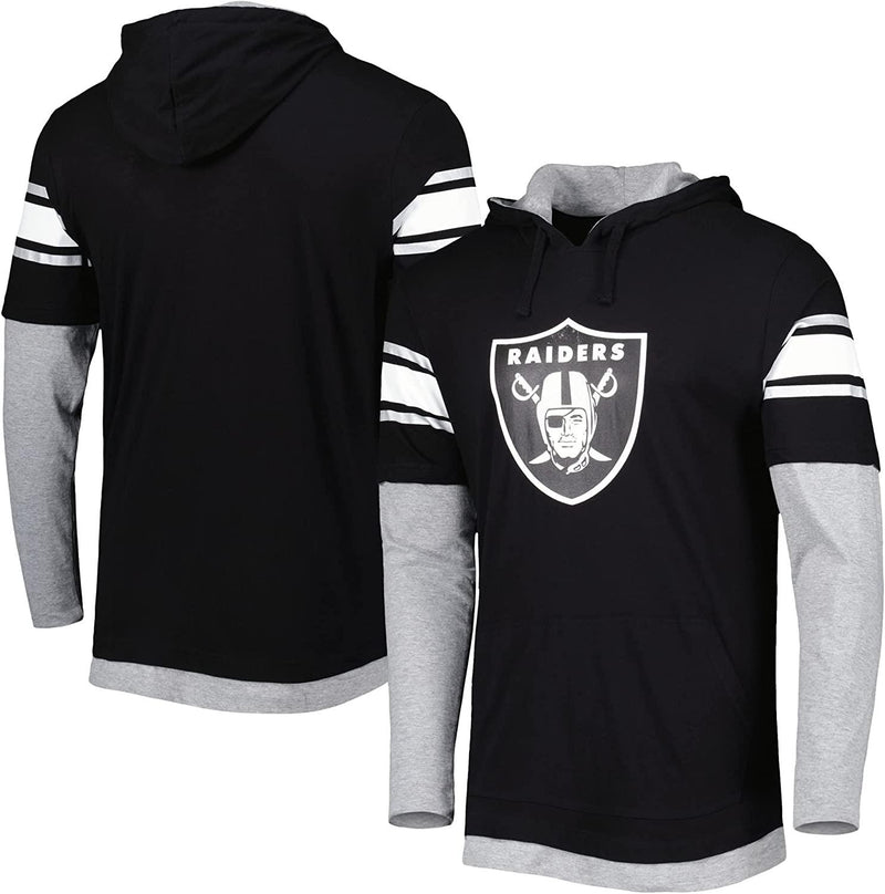 Women's Mitchell & Ness Silver/Black Las Vegas Raiders Big Face Pullover Sweatshirt Size: Small