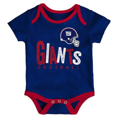 Outerstuff NFL New York Giants Infant Little Tailgater 3-Piece Creeper Set