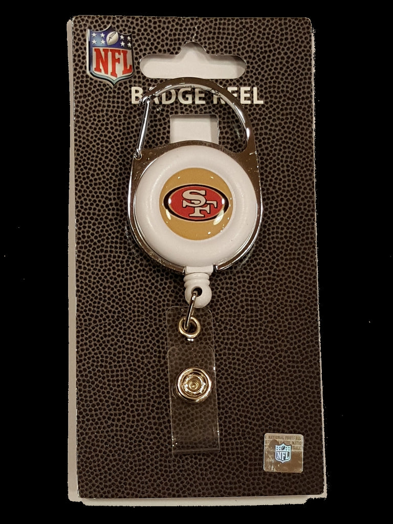 Aminco NFL San Francisco 49ers Premium Retractable Deluxe Clip Badge Reel