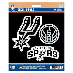 Fanmats NBA San Antonio Spurs Team Decal - Pack of 3