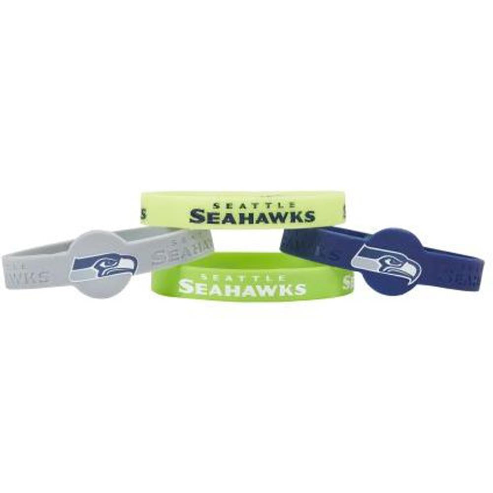 Aminco NFL Seattle Seahawks 4-Pack Silicone Bracelets