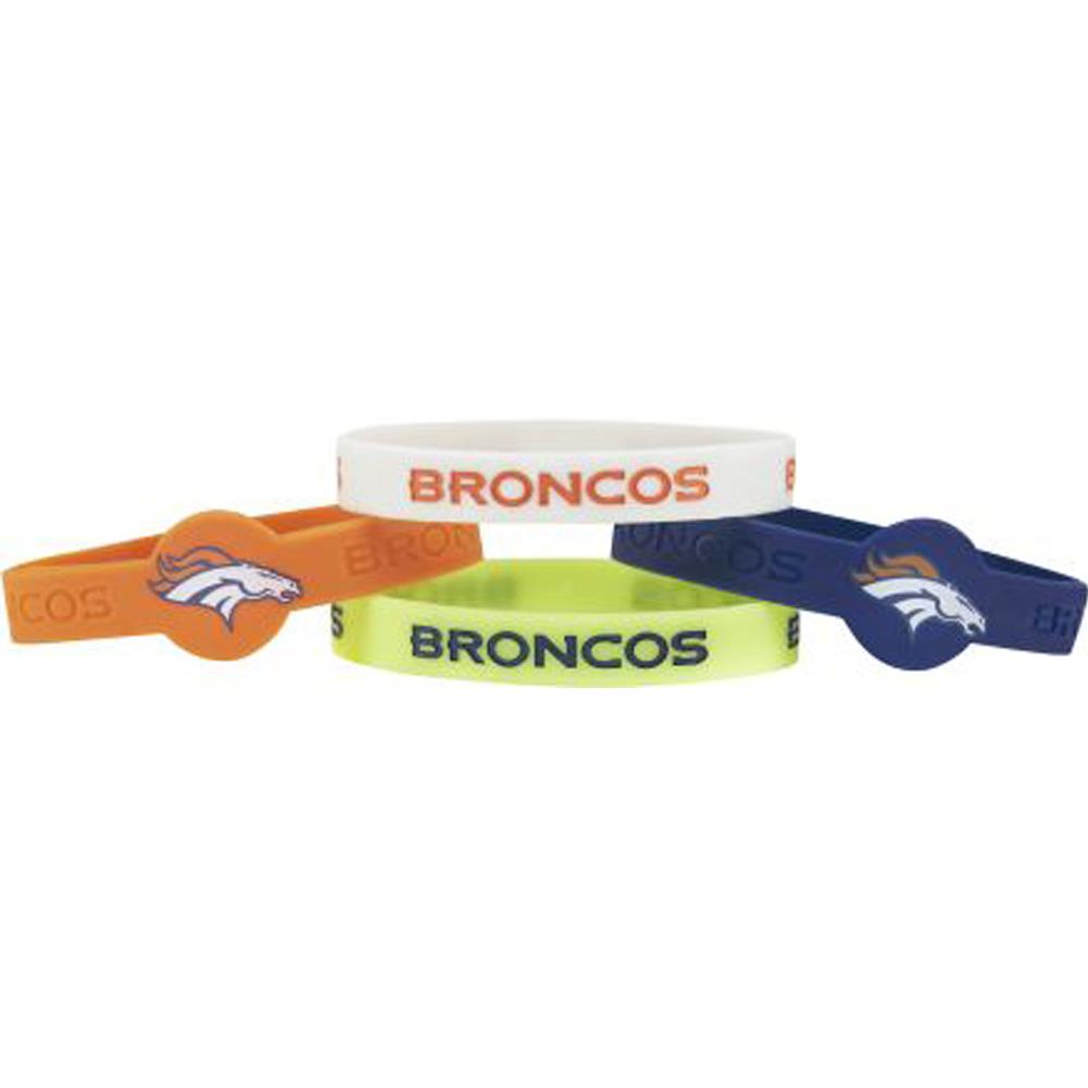 Aminco NFL Denver Broncos 4-Pack Silicone Bracelets