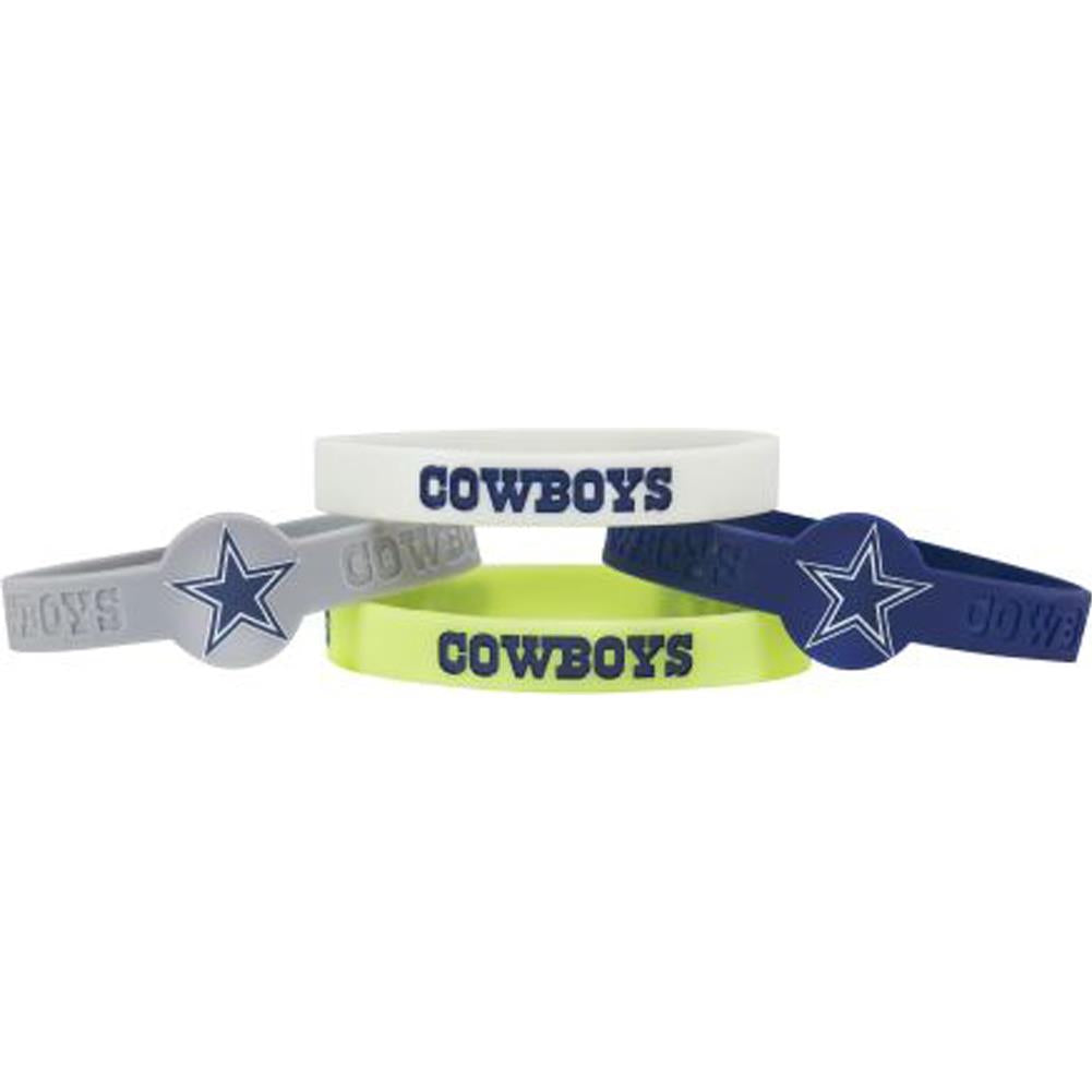 Aminco NFL Dallas Cowboys 4-Pack Silicone Bracelets