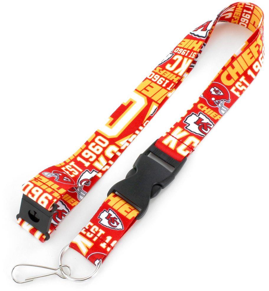 Aminco NFL Kansas City Chiefs Dynamic Lanyard Keychain Badge Holder