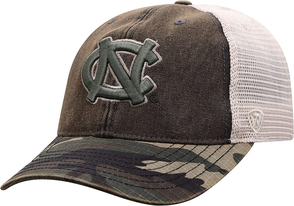 Top Of The World Men’s NCAA North Carolina Tar Heels OHT Offroad Adjustable Snapback Hat One Size Khaki/Camo