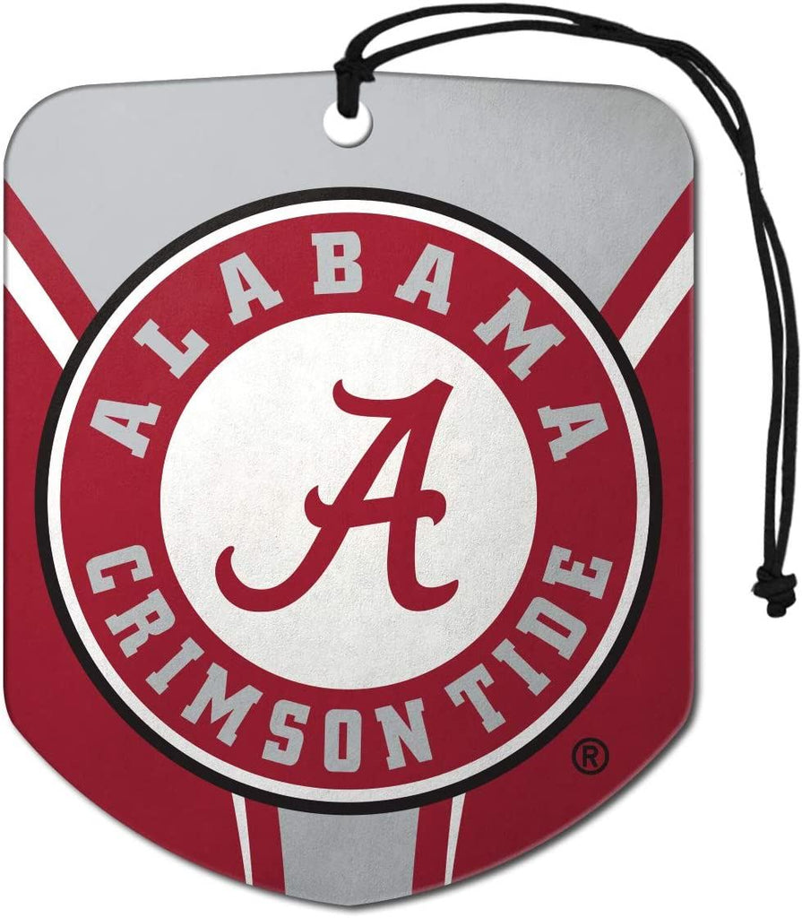 Fanmats NCAA Alabama Crimson Tide Shield Design Air Freshener 2-Pack