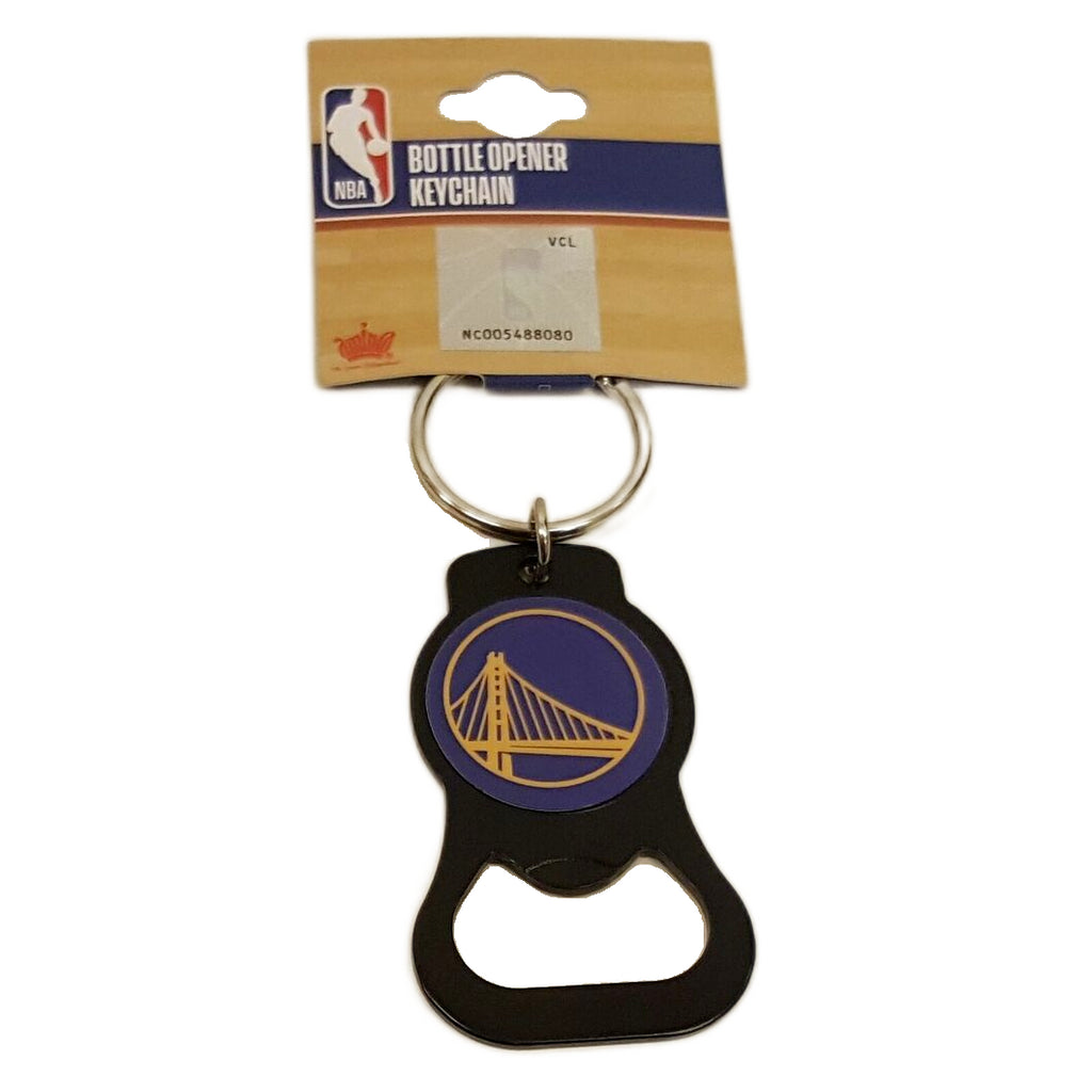 Aminco NBA Golden State Warriors Bottle Opener Keychain Black
