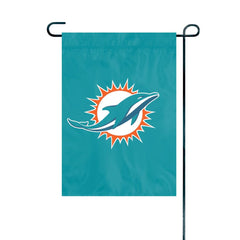 Party Animal NFL Miami Dolphins Garden Flag Full Size 18x12.5