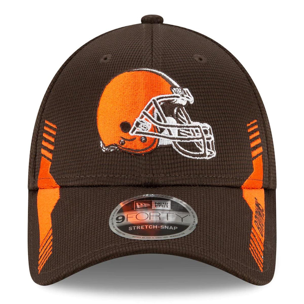 New Era NFL Men's Cleveland Browns NFL Sideline Home 2021 9FORTY Adjustable Stretch-Snap Hat