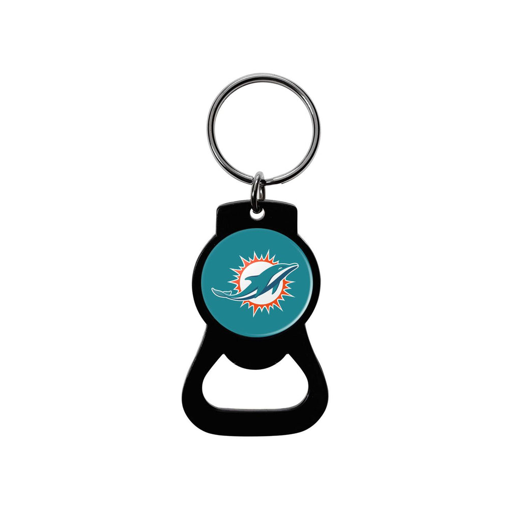 Aminco NFL Miami Dolphins Bottle Opener Keychain Black