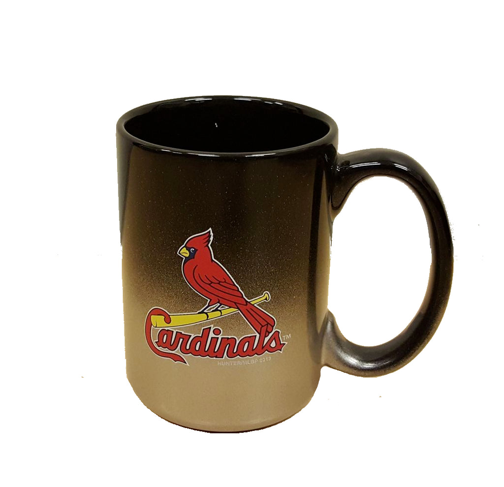 The Memory Company MLB St. Louis Cardinals Chrome Mug Black 15 oz