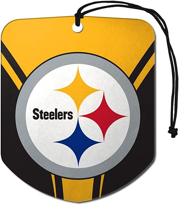 Fanmats NFL Pittsburgh Steelers Shield Design Air Freshener 2-Pack