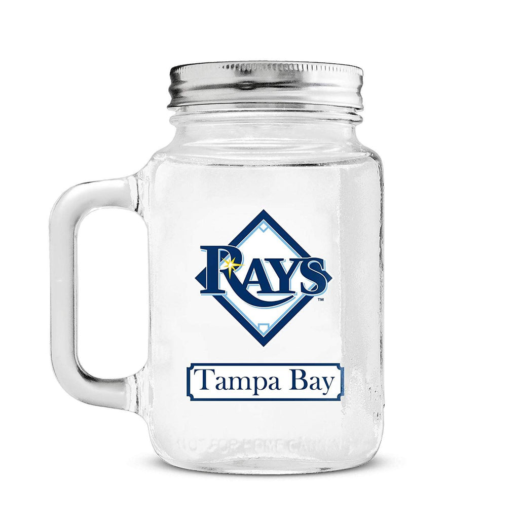 Duck House MLB Tampa Bay Rays Mason Jar 20 oz.