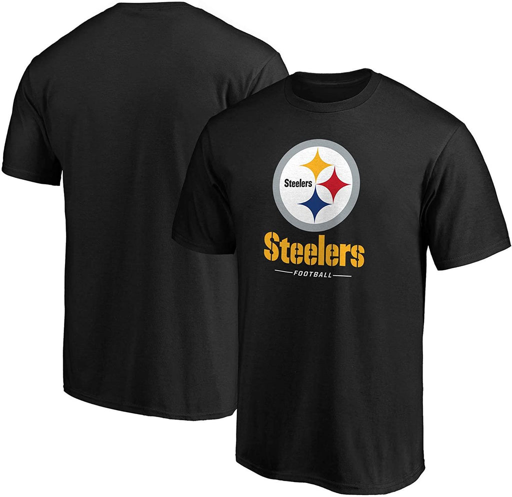 Buy the Mens Pittsburgh Steelers Team Apparel Football T Shirt