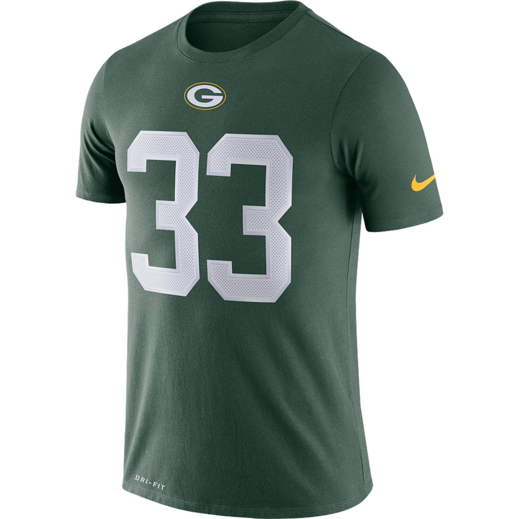 Nike NFL Men's #33 Aaron Jones Green Bay Packers Player Pride 3.0 Name & Number Performance T-Shirt