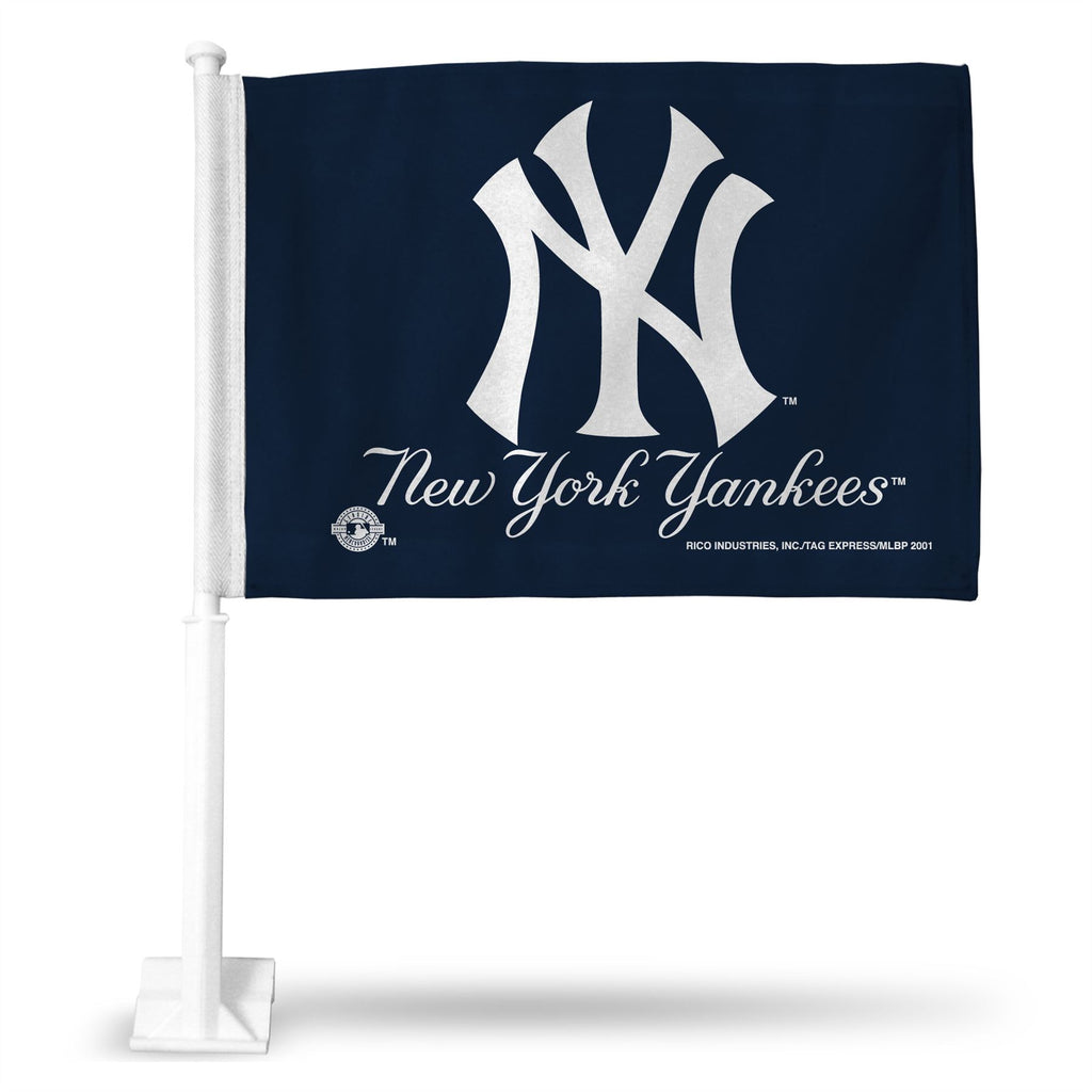 Rico MLB New York Yankees Car Flag  15" x 11"