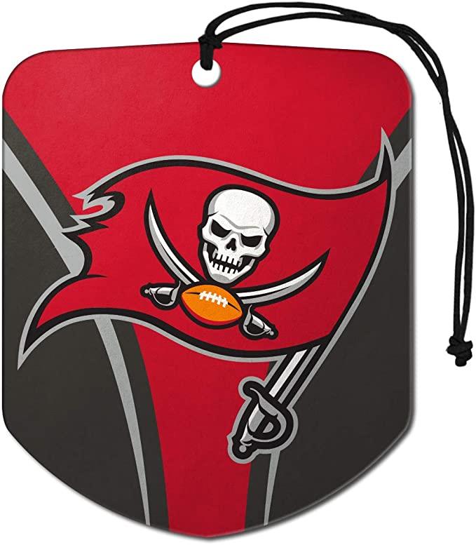 Fanmats NFL Tampa Bay Buccaneers Shield Design Air Freshener 2-Pack