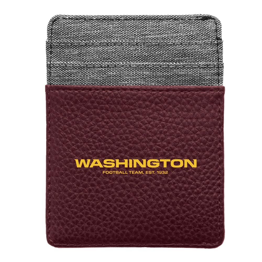 Little Earth NFL Unisex Washington Redskins Pebble Front Pocket Wallet Maroon One Size