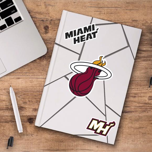 Fanmats NBA Miami Heat Team Decal - Pack of 3