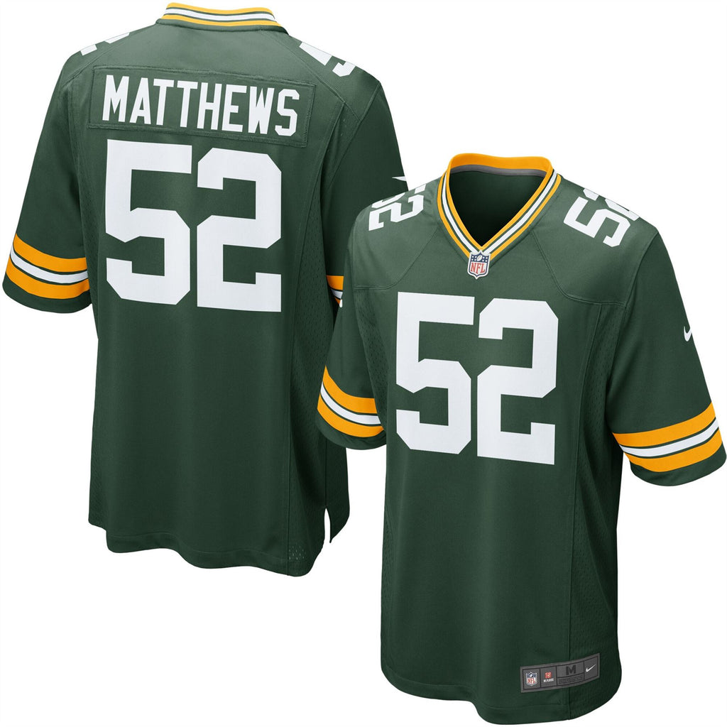 Nike Youth Green Bay Packers Clay Matthews Game Jersey Green S