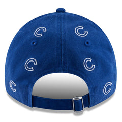 New Era MLB Women’s Chicago Cubs Logo Scatter 9TWENTY Adjustable Strapback Hat Blue One Size