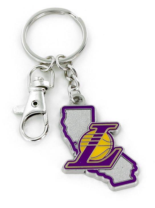 Aminco NBA Los Angeles Lakers Home State Heavyweight Keychain