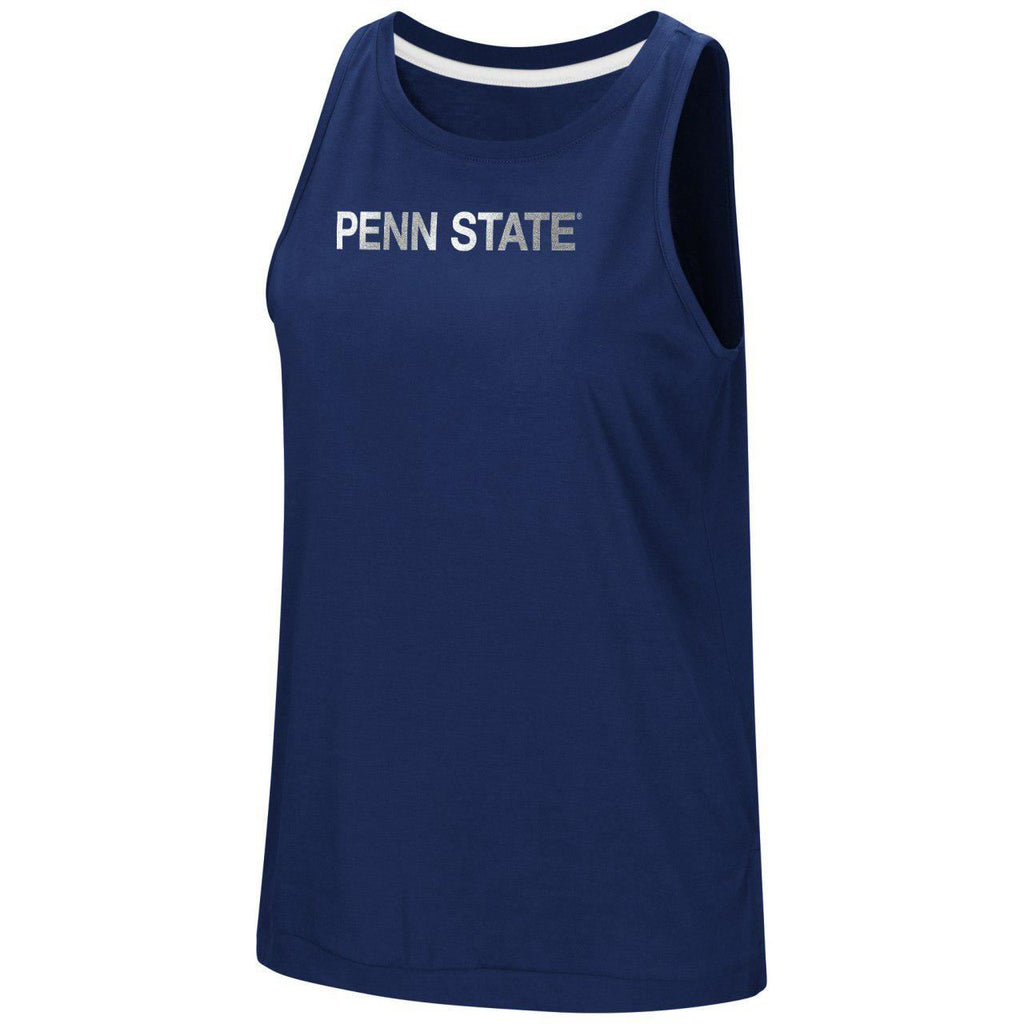 Colosseum NCAA Women's Penn State Nittany Lions Bet On Me Reflective Muscle Tank Top