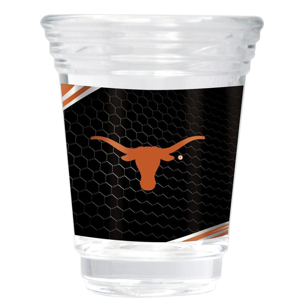 Great American Products NCAA Texas Longhorns Party Shot Glass w/Metallic Graphics Team 2oz.