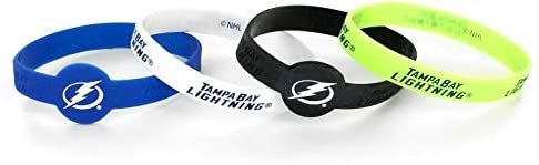 Aminco NHL Tampa Bay Lightning 4-Pack Silicone Bracelets