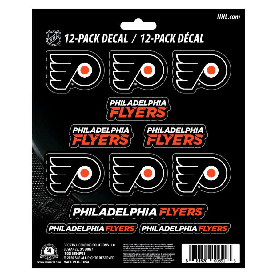 Fanmats NHL Philadelphia Flyers Mini Decals 12-Pack