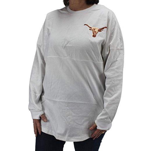 Pressbox NCAA Women's Texas Longhorns Bling Sweeper Long Sleeve T-Shirt