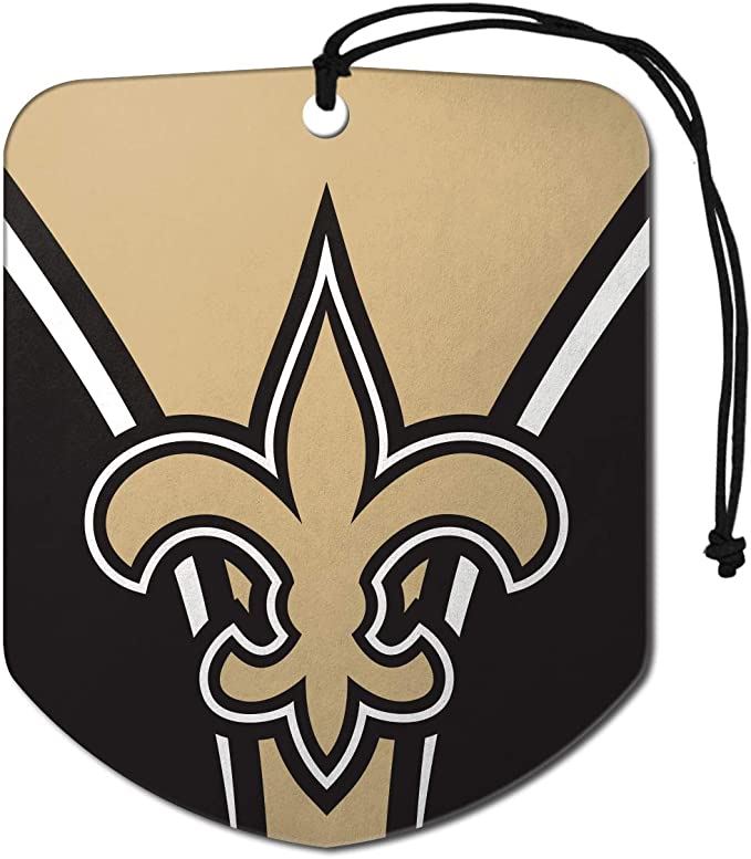 Fanmats NFL New Orleans Saints Shield Design Air Freshener 2-Pack