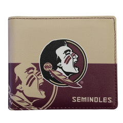 Little Earth NCAA Unisex Florida State Seminoles Bi-Fold Wallet Maroon/Gold One Size