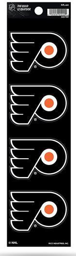 Rico NHL Philadelphia Flyers The Quad Decal 4 Pack Auto Stickers