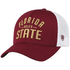 Top Of The World NCAA Florida State Seminoles Trainer Hat Mesh Adjustable Garnet