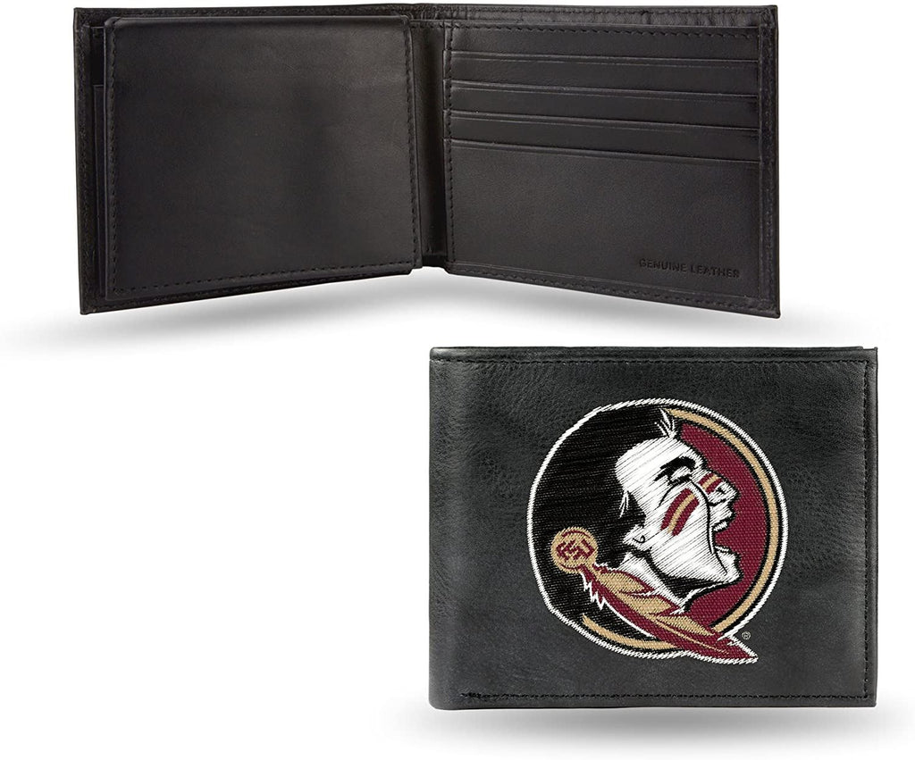 Rico NCAA Florida State Seminoles Embroidered Billfold Genuine Leather Wallet
