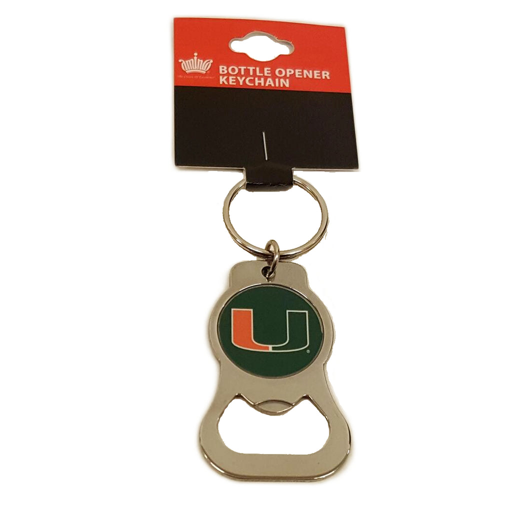 Aminco NCAA Miami Hurricanes Bottle Opener Keychain