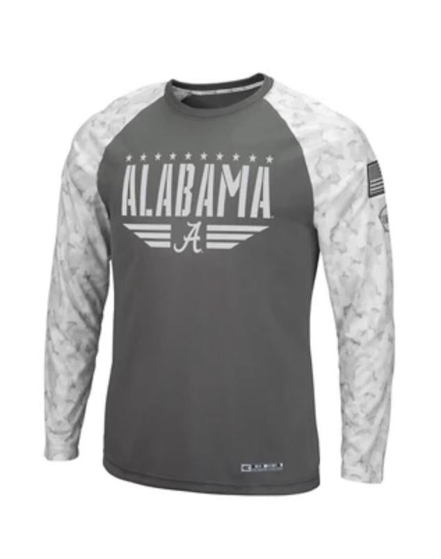 Colosseum NCAA Men’s Alabama Crimson Tide OHT Thumper L/S Raglan T-Shirt