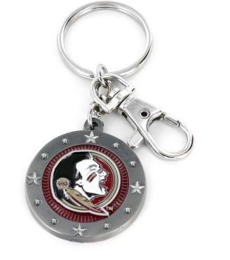 Aminco NCAA Florida State Seminoles Impact Keychain, Silver, One Size