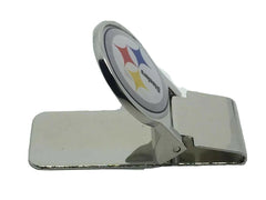 Aminco NFL Pittsburgh Steelers Classic Hinged Money Clip Silver