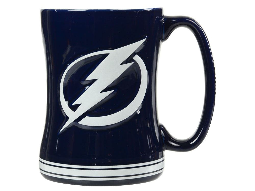 Boelter NHL Tampa Bay Lightning Sculpted Relief Mug Team Color 14oz