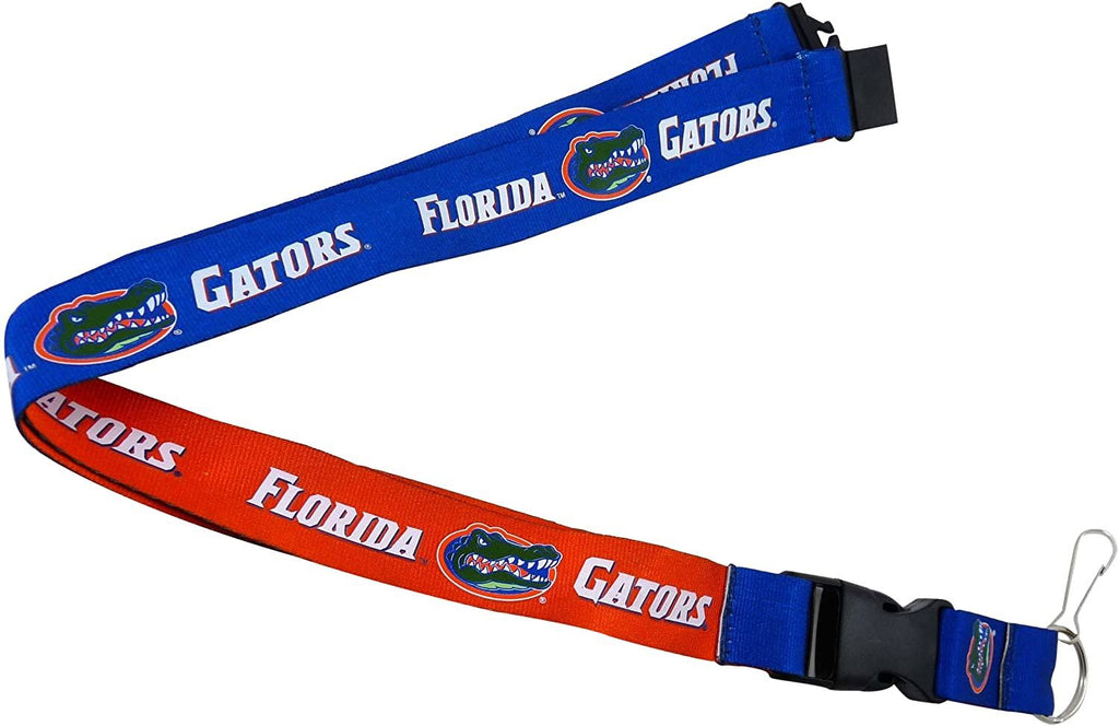 Aminco NCAA Florida Gators Reversible Lanyard Keychain Badge Holder With Safety Clip