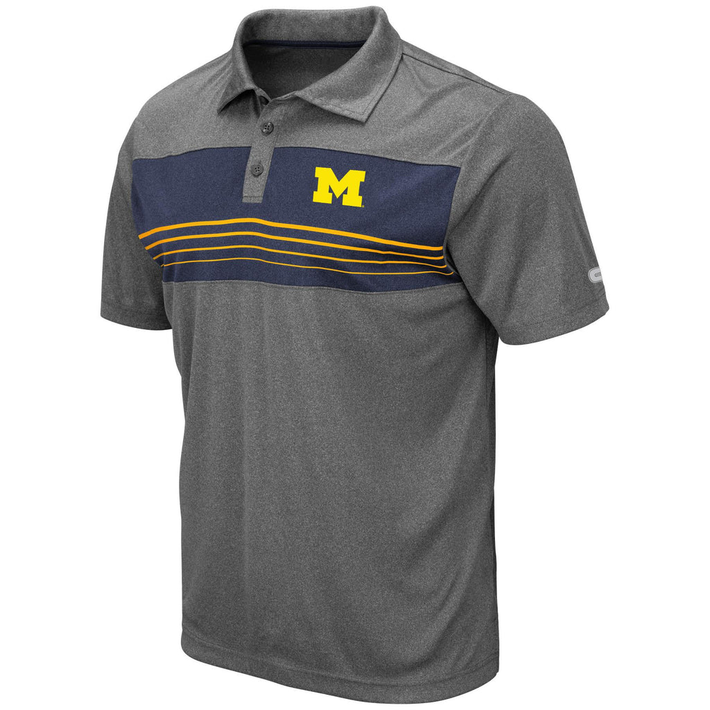 Colosseum NCAA Men's Michigan Wolverines Smithers Polo Shirt