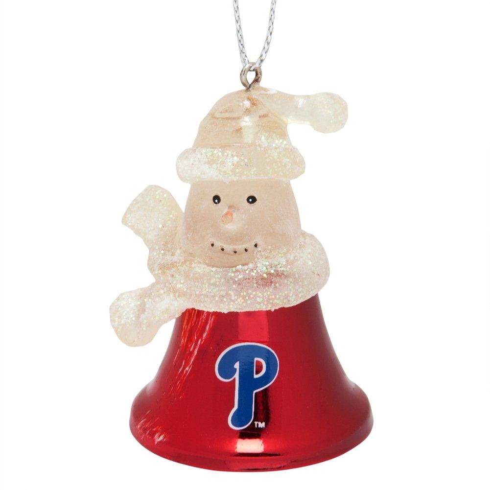 SC Sports MLB Philadelphia Phillies Snowman Bell Ornament