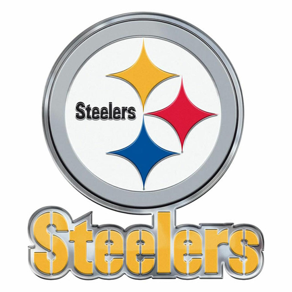 Promark NFL Pittsburgh Steelers Logo & Wordmark Team Auto Emblem