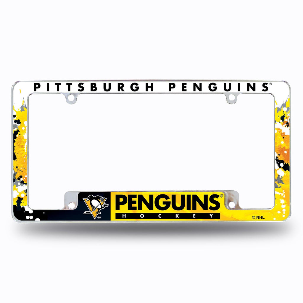 Rico NHL Pittsburgh Penguins Auto Tag All Over Chrome Frame AFC