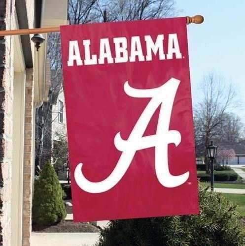 Party Animal NCAA Alabama Crimson Tide House Banner Flag Red  28" x 44"